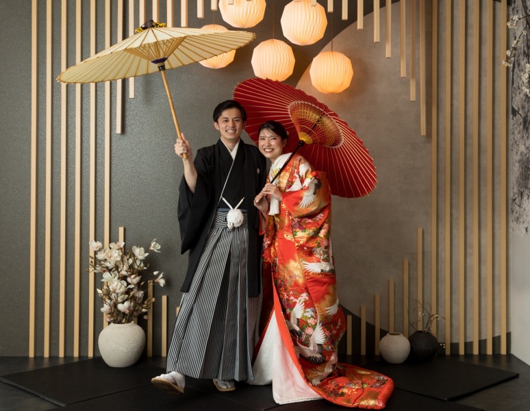 手作り小物と一緒に撮影【和装スタジオ撮影】