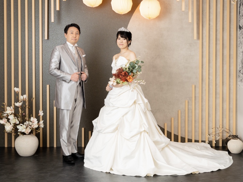 ウェディングドレスにお着替え