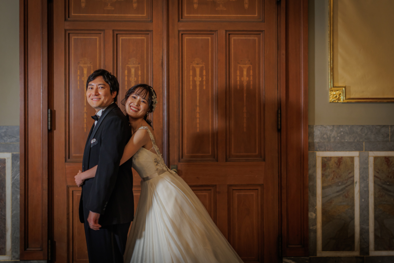 お茶目な抱き着きショット♪