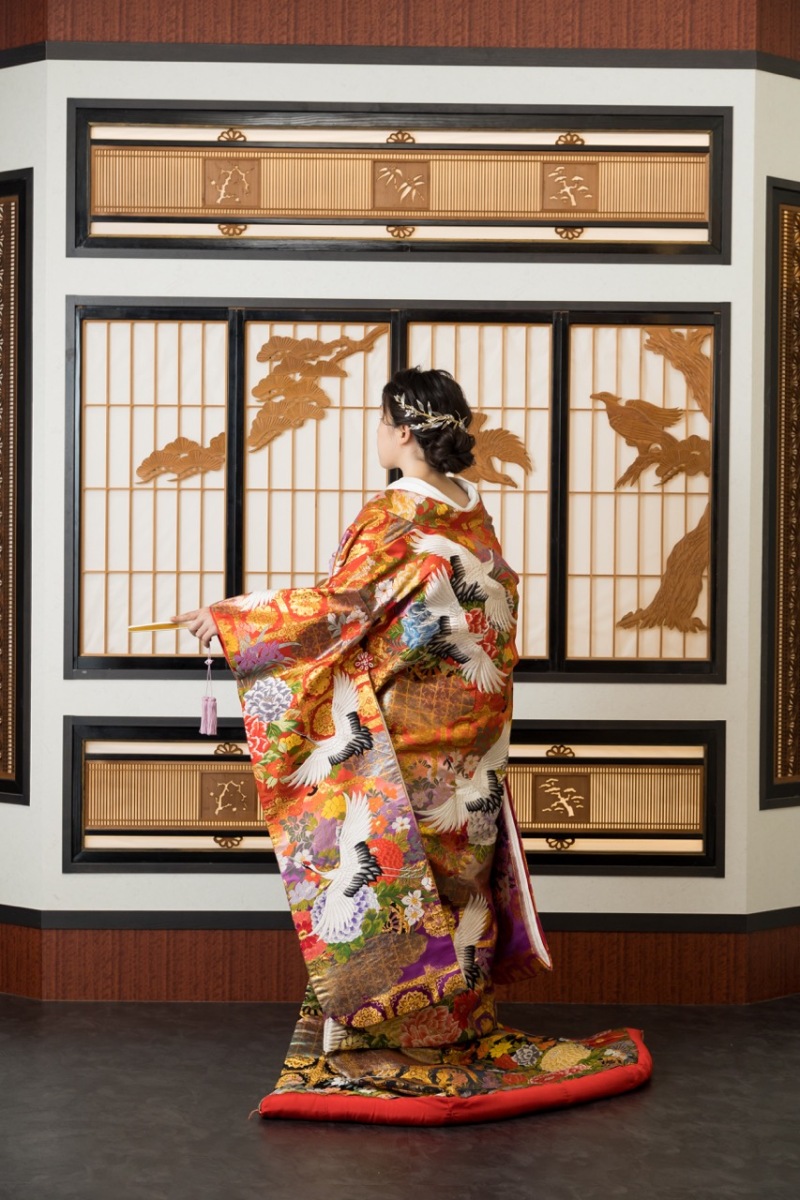 色打掛にお着替え