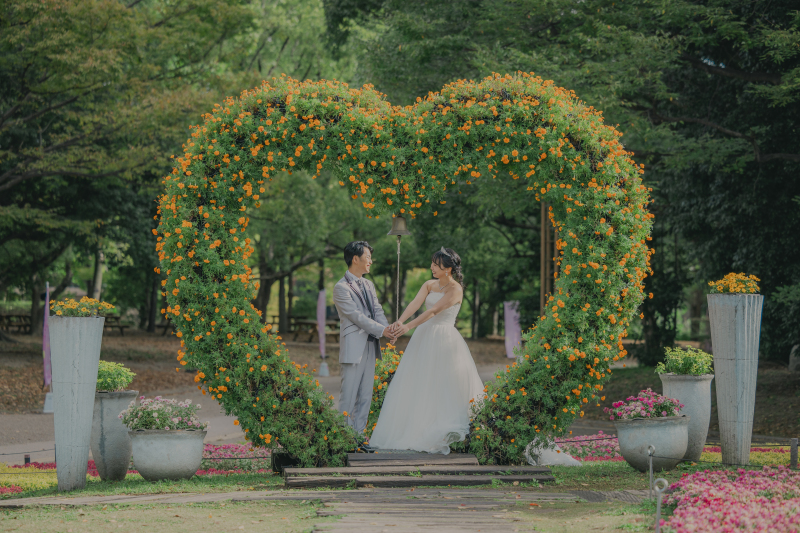 ハートのアーチで♡