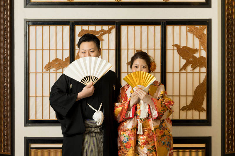 可愛い扇子ショット