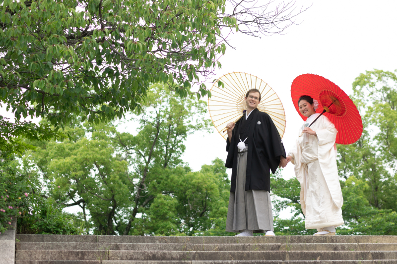 【和装ロケーション撮影】緑いっぱいの大阪城公園で!