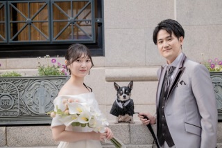 【ワンちゃんと一緒に】洋装ロケーション撮影