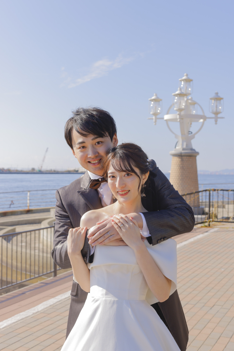 最後はご新郎様からのバックハグ♡