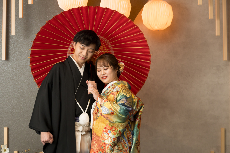 番傘でしっとり