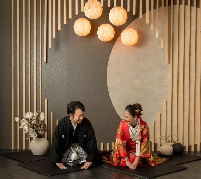 正座のポーズでご挨拶♪