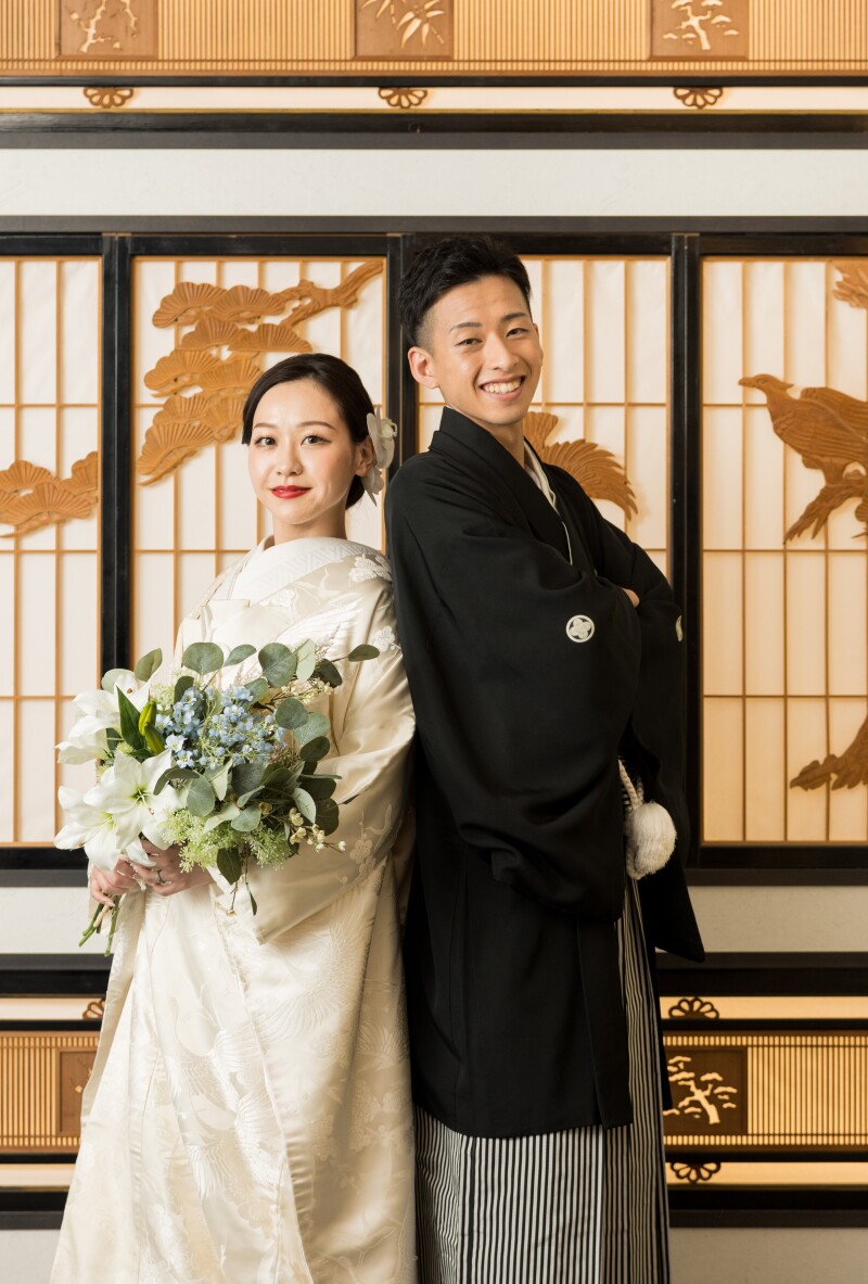 背合わせショット