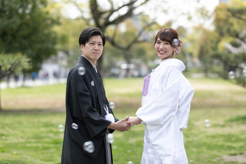 シャボン玉と一緒に