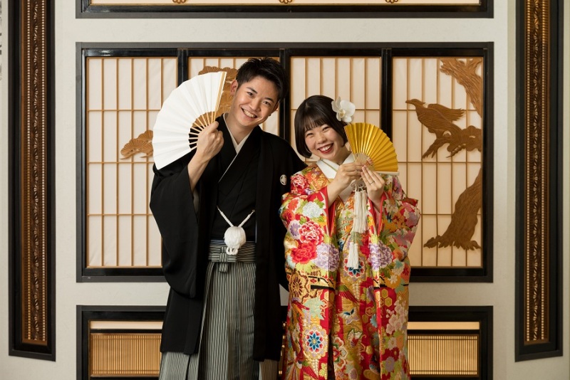 和装から撮影スタート!