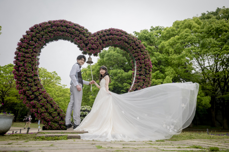 最後はハートのアーチで✿