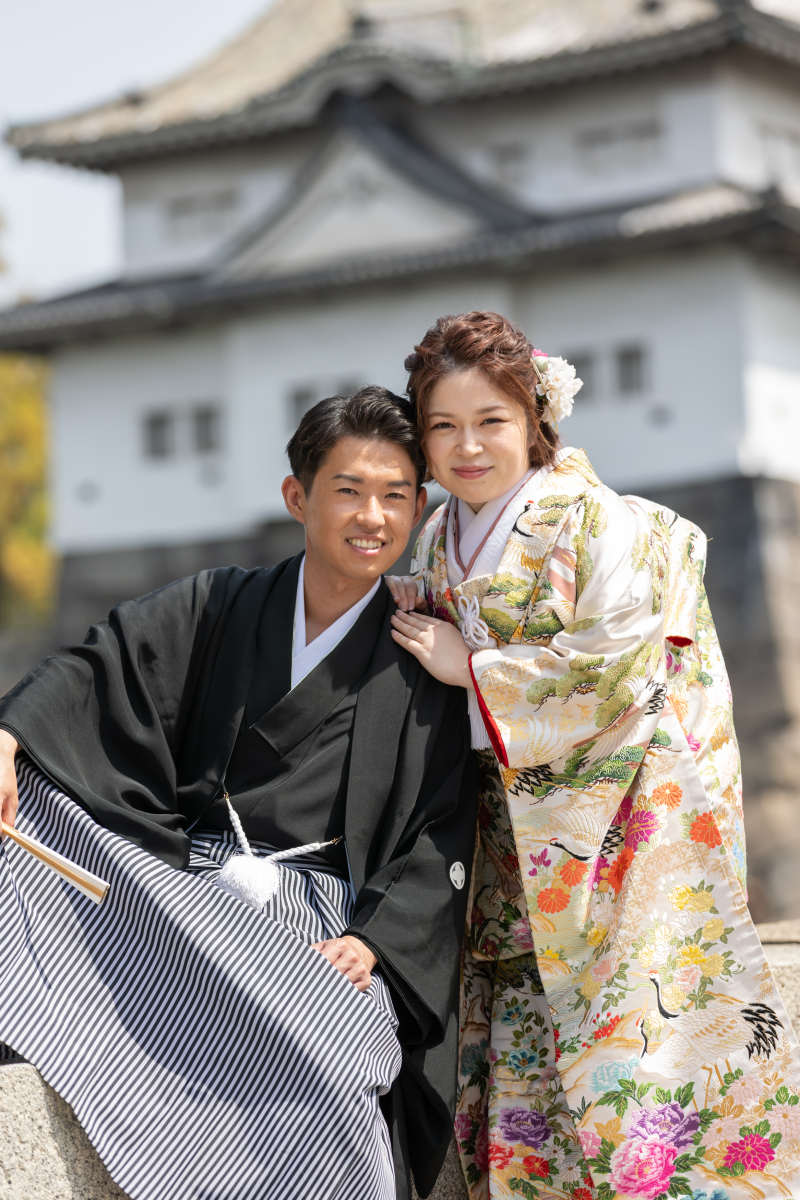 最後はお顔を寄せ合ってにっこり