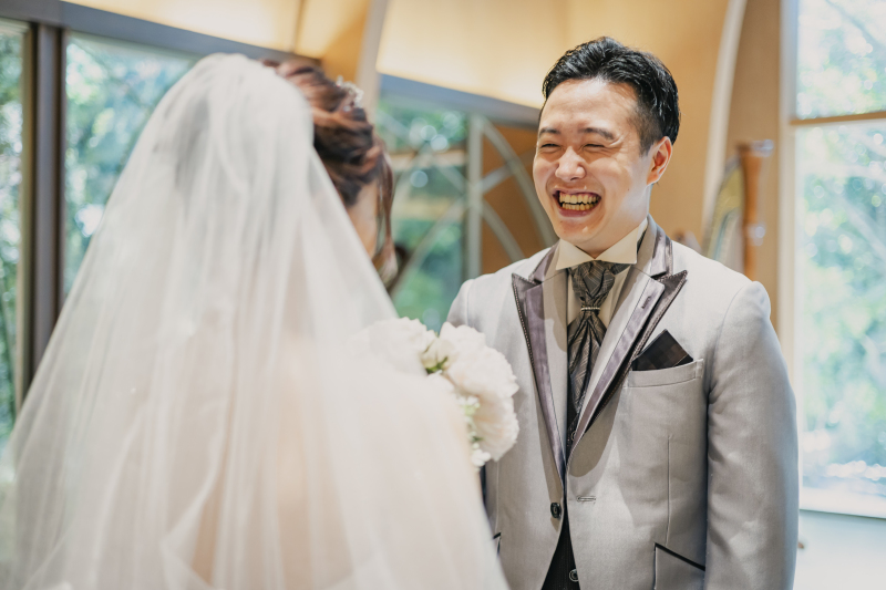 ご新郎様の満開笑顔♪