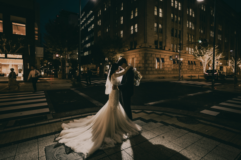 ライトを使ったシルエット