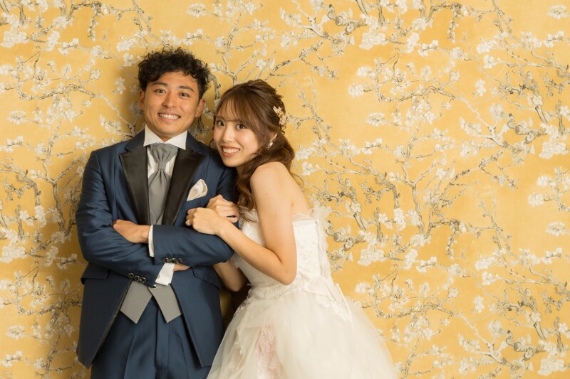 ウェディングドレスから撮影スタート♪