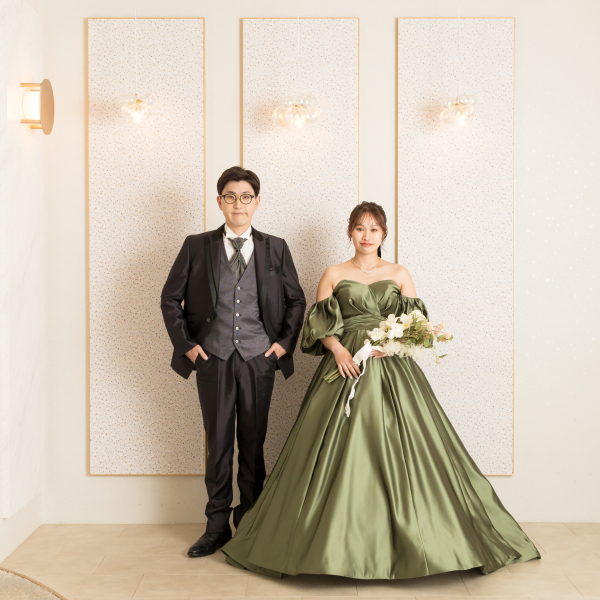 カラードレスにお着替え♪