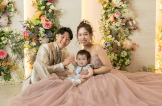 ファミリーフォトウェディング♪【和装+洋装スタジオ撮影】