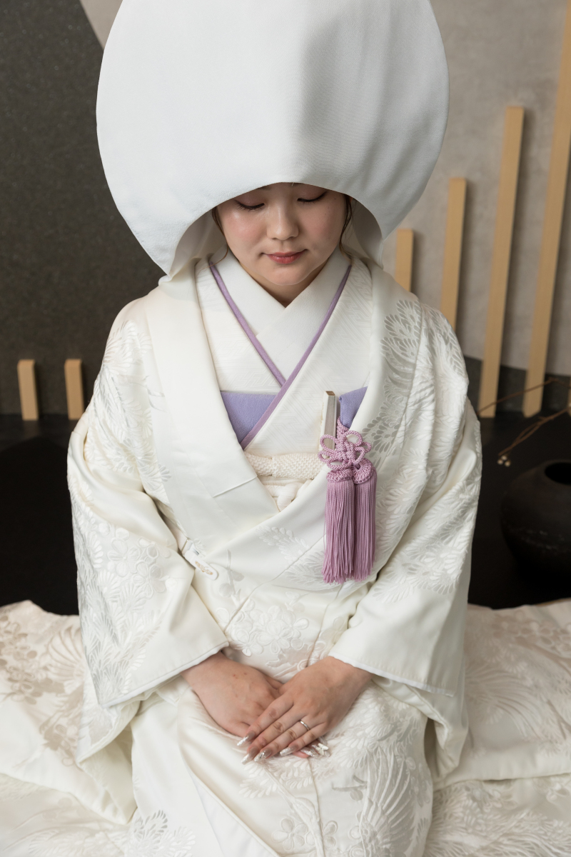 白無垢×綿帽子