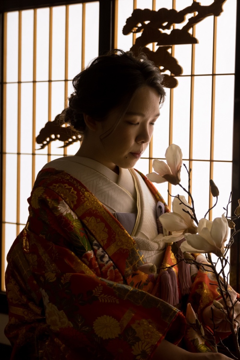 和装を3着 ソロウェディング撮影