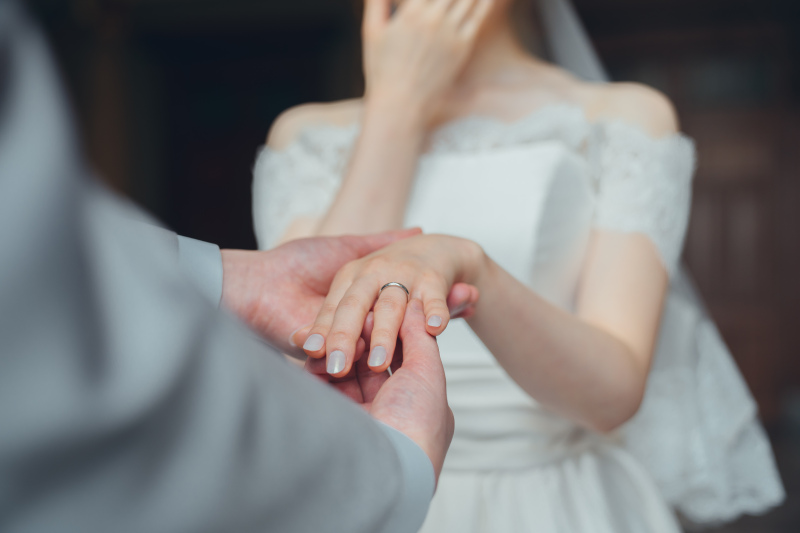 指輪をメインに