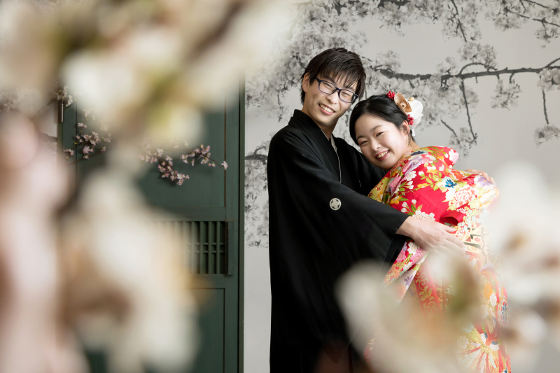 【和装スタジオ撮影】たくさんの笑顔とおふたりらしさ