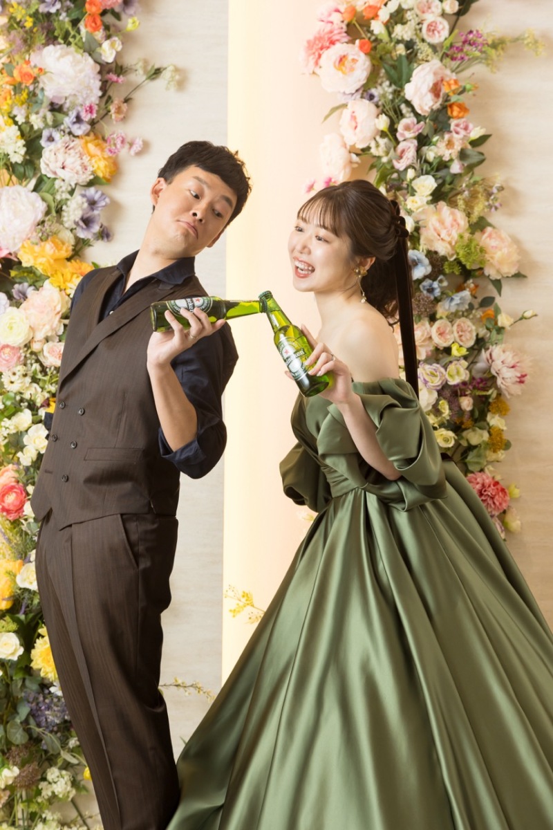 ビールで乾杯！