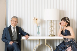 洋装スタジオ撮影　結婚25周年のご記念に　