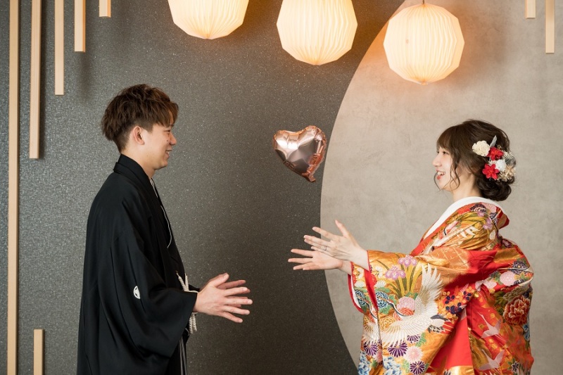 新郎様しっかりハートをキャッチしてね!