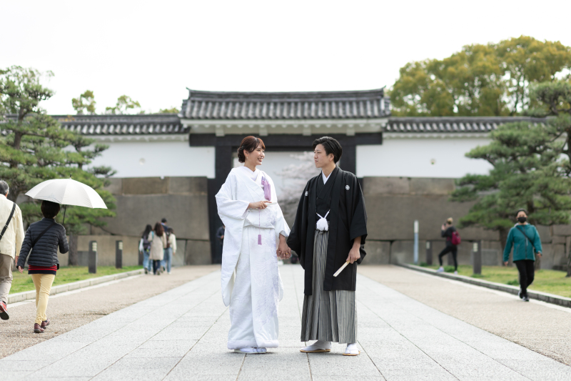 大阪城公園　天守閣コースで撮影