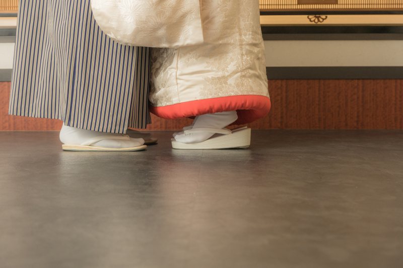 和装でも残したい足元ショット