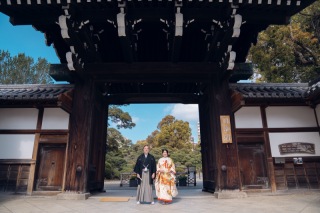 相楽園のロケーション撮影【和装ロケーション撮影】