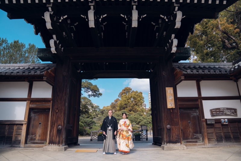 相楽園のロケーション撮影【和装ロケーション撮影】