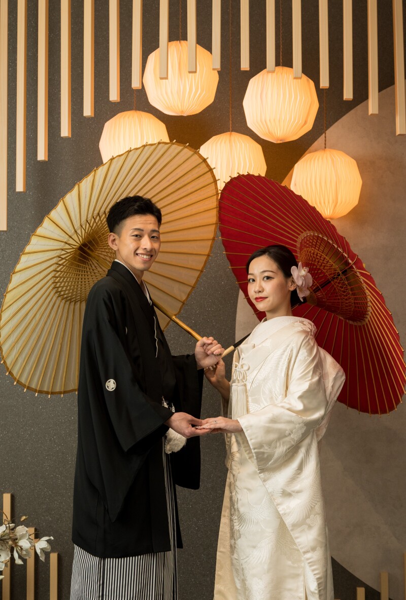 番傘を使って♪