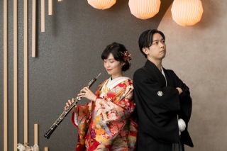 持ち込みの楽器を使って【和装&洋装スタジオ撮影】