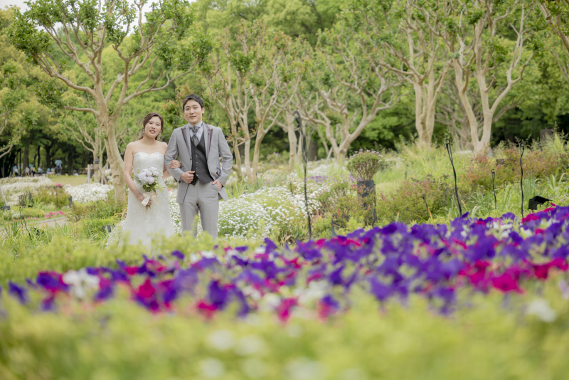 長居植物園で撮影スタート☆