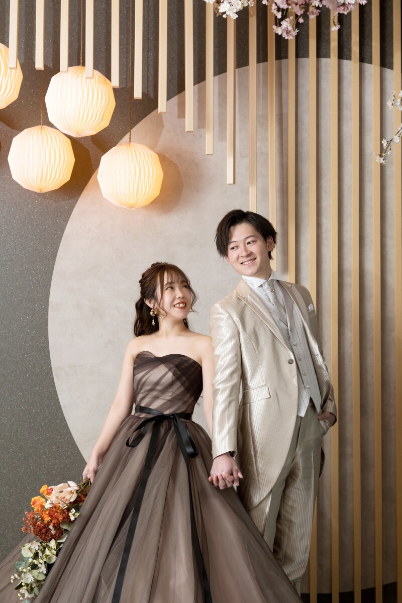 2着目はブラウンドレス♡