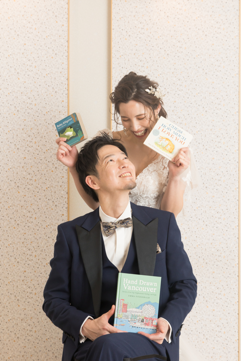 思い出の本との撮影!