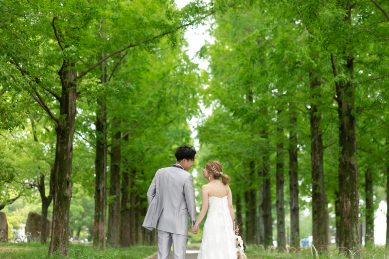 新緑に囲まれてロケーション撮影♩