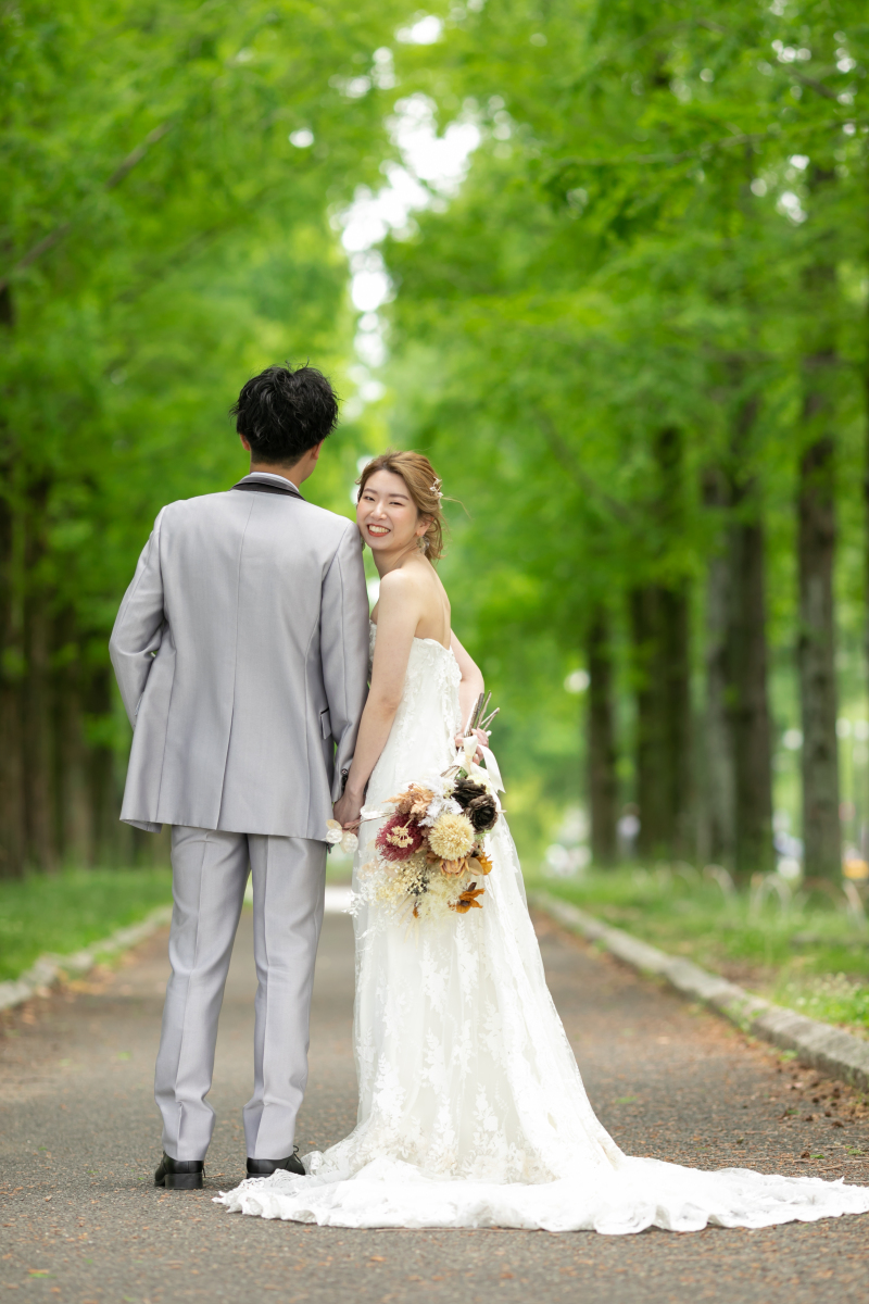 お茶目な振り返りショット