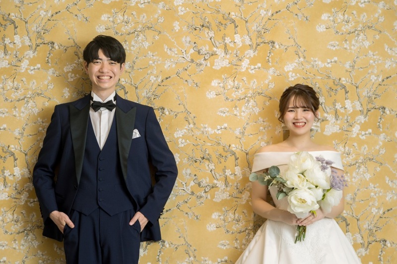 ドレスでスタジオ撮影スタート！