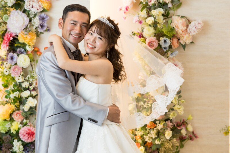 ヴェールをふわっと