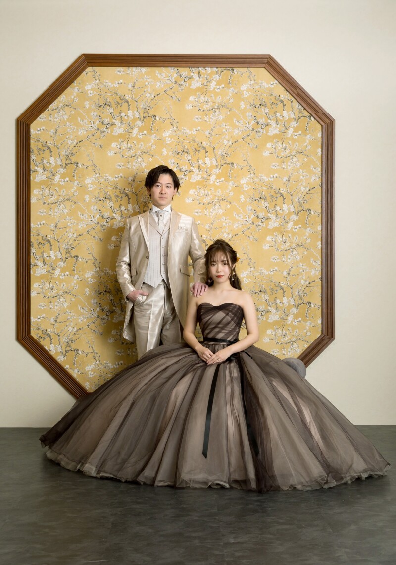 レトロな写真館風ショット！