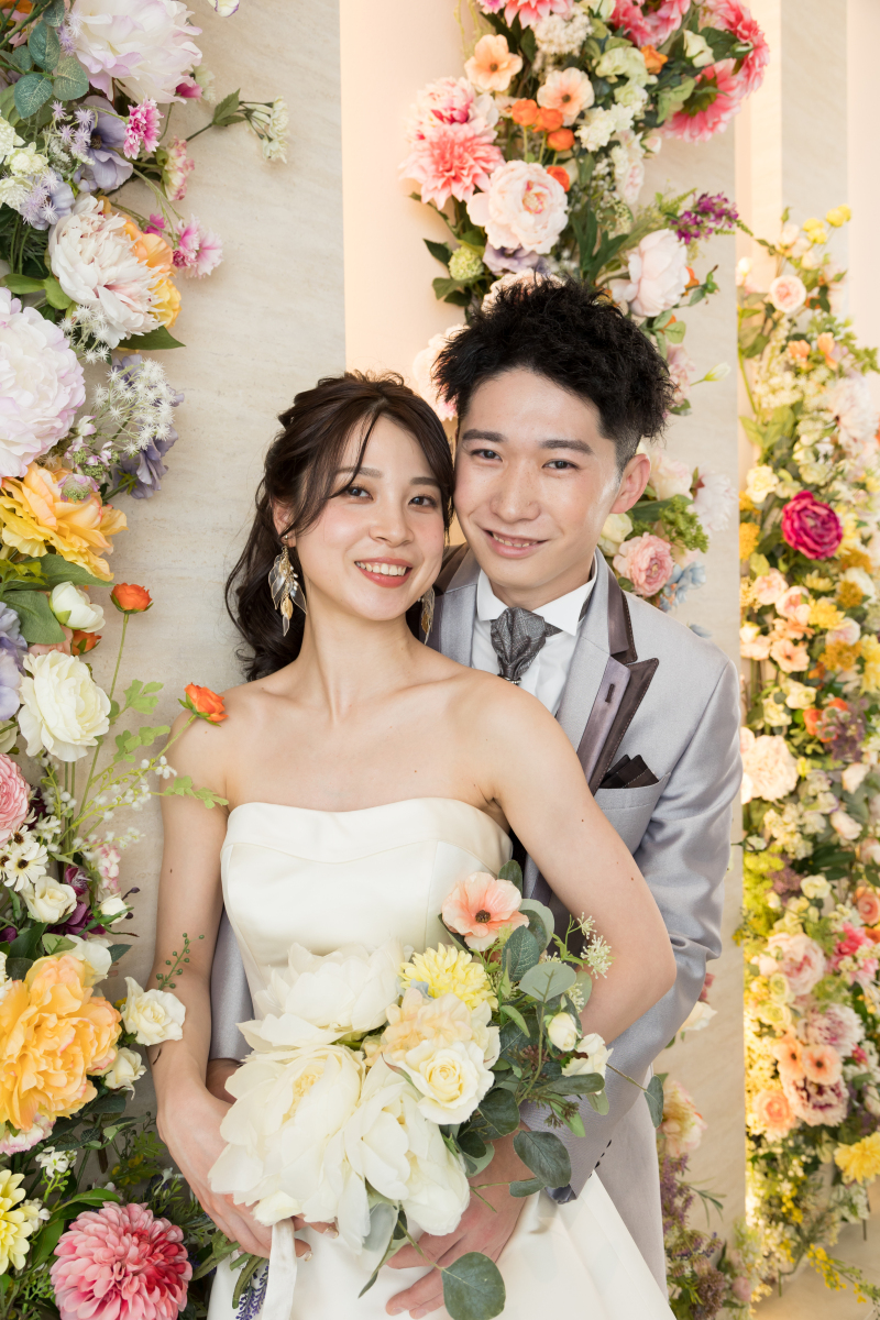 沢山のお花に彩られて