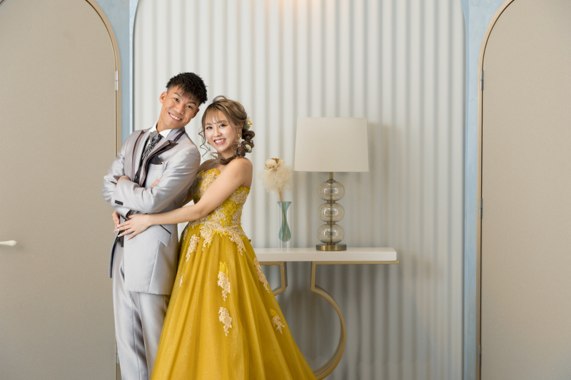 バックハグでにっこり