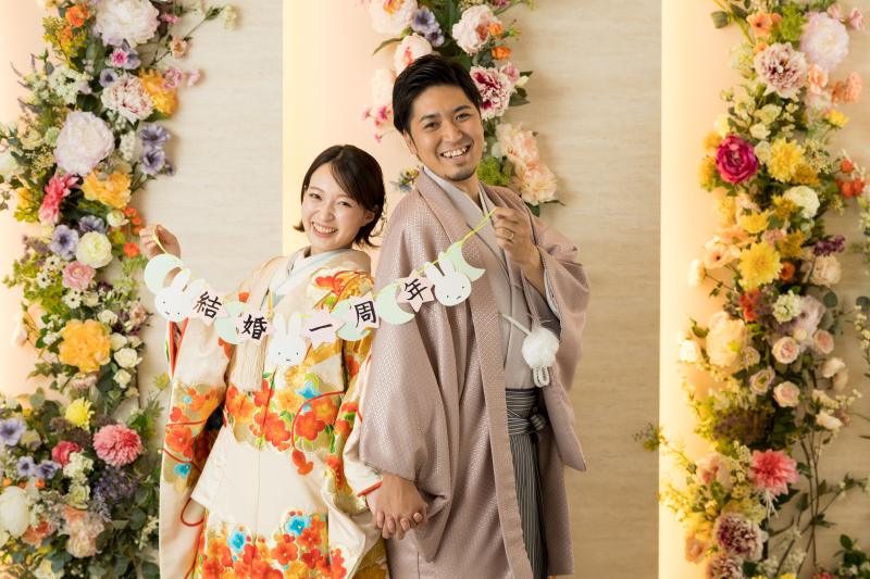 結婚1周年の記念撮影！