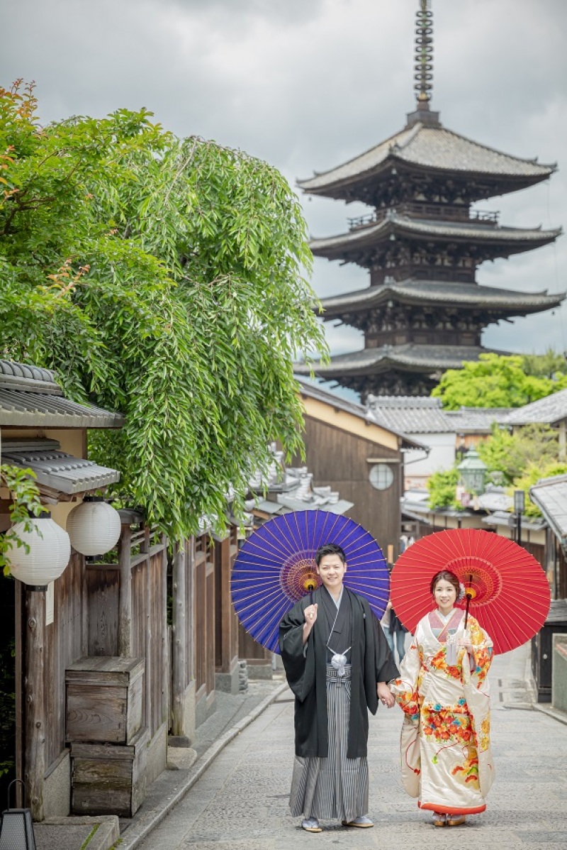 歴史ある八坂の塔で