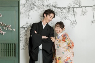 お気に入りの３着で、和装スタジオ撮影