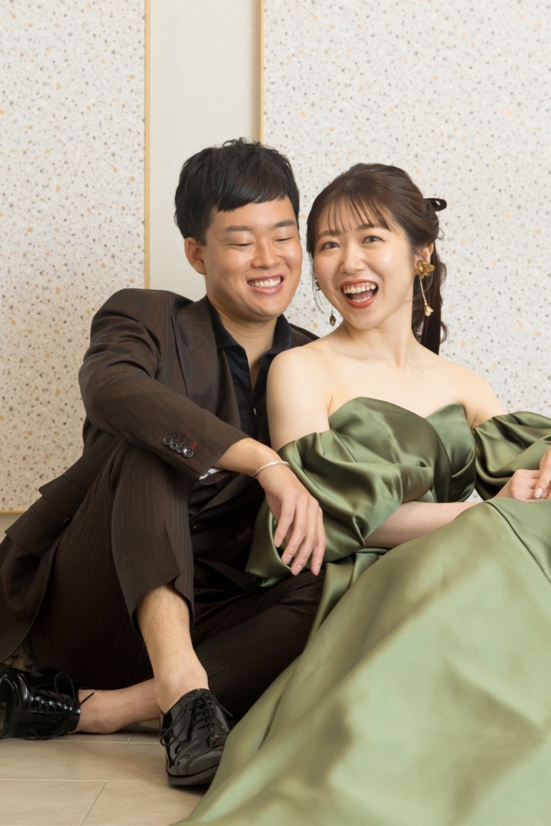 二人仲良く寄り添って