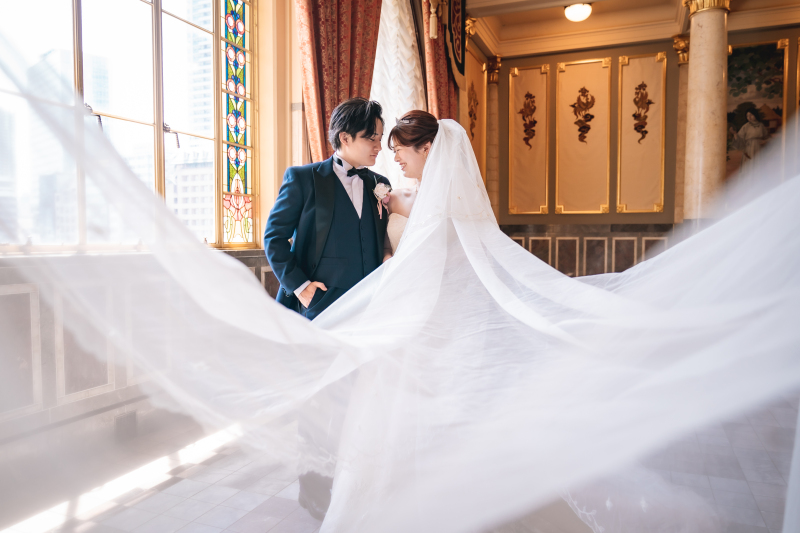 ロングヴェールを使って