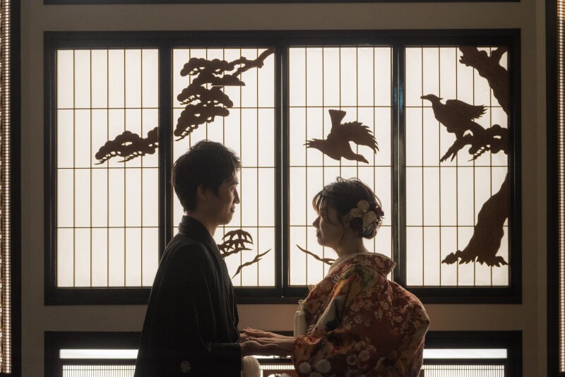 雰囲気たっぷりシルエットショット